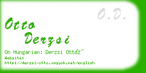 otto derzsi business card